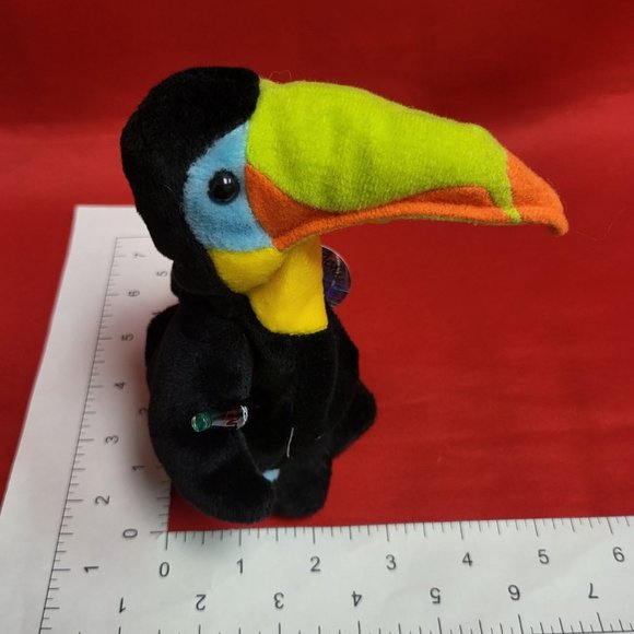 Coca Cola Toolu the Toucan Honduras Bean Bag Plush Beanie 1999 - Picture 6 of 12